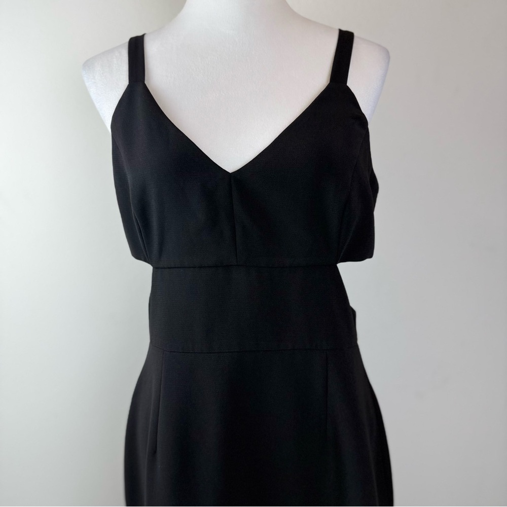 NWOT Adelyn Rae Black Sleeveless Ruffle Hem Dress Size M Cocktail Party - Picture 3 of 11
